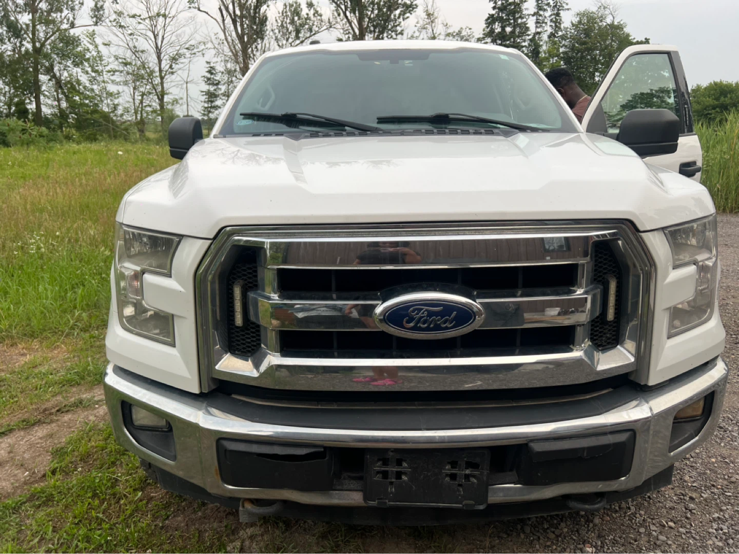 White Ford F-150 Truck