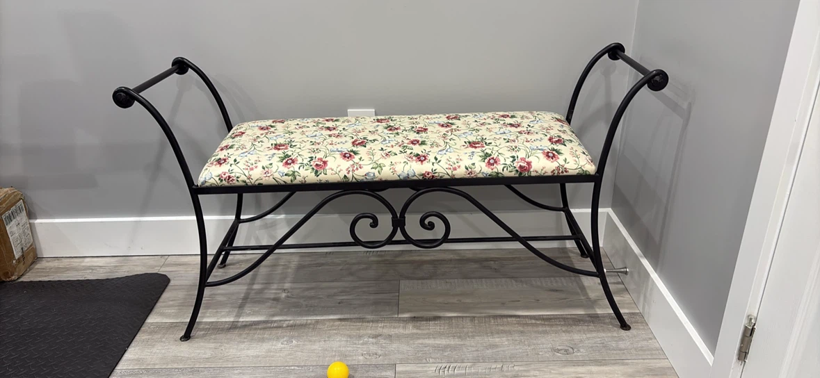 Wrought Iron Bench