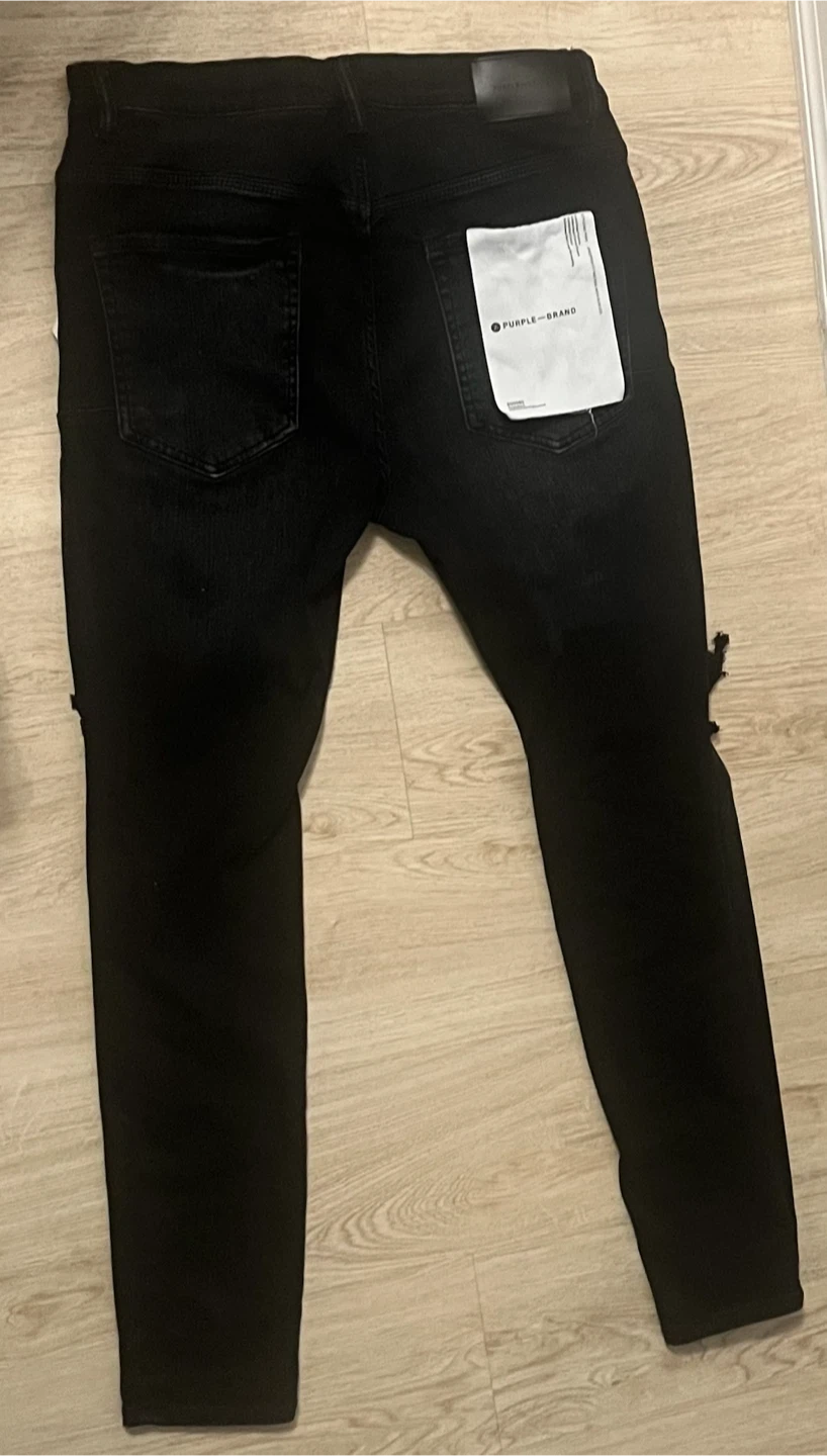 Purple Brand Black Slim Fit Jeans Waist 34 - photo 2