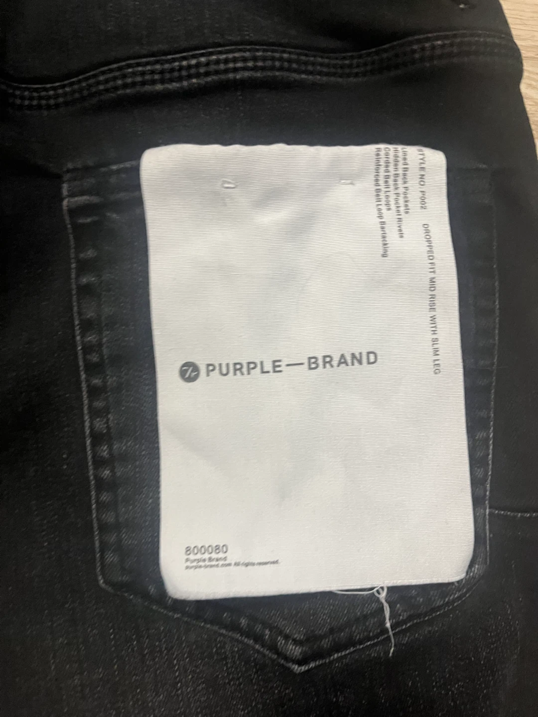 Purple Brand Black Slim Fit Jeans Waist 34 - photo 3