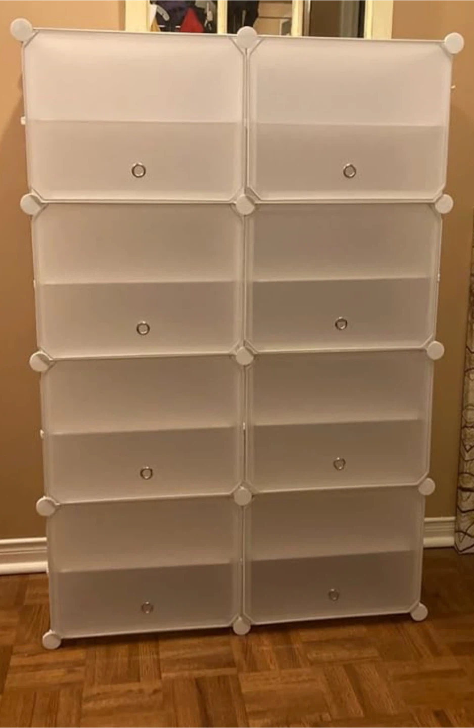 HOMICKER Shoe Rack - White - 24 Pair Organizer