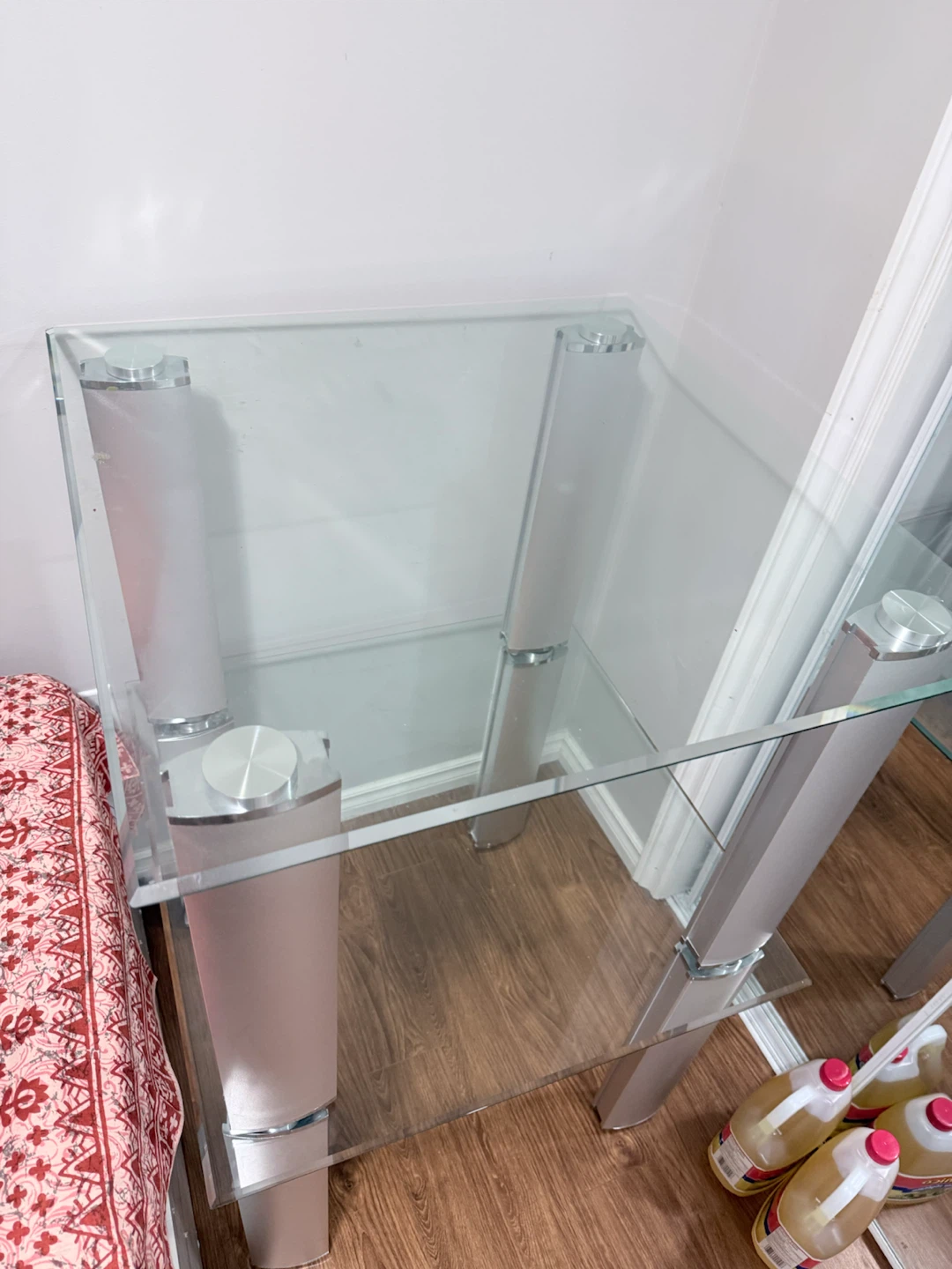 Glass Coffee Table with Silver Legs - photo 4