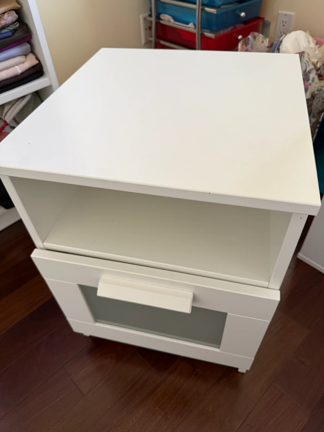 Ikea White Storage Cabinet with Drawer - photo 2