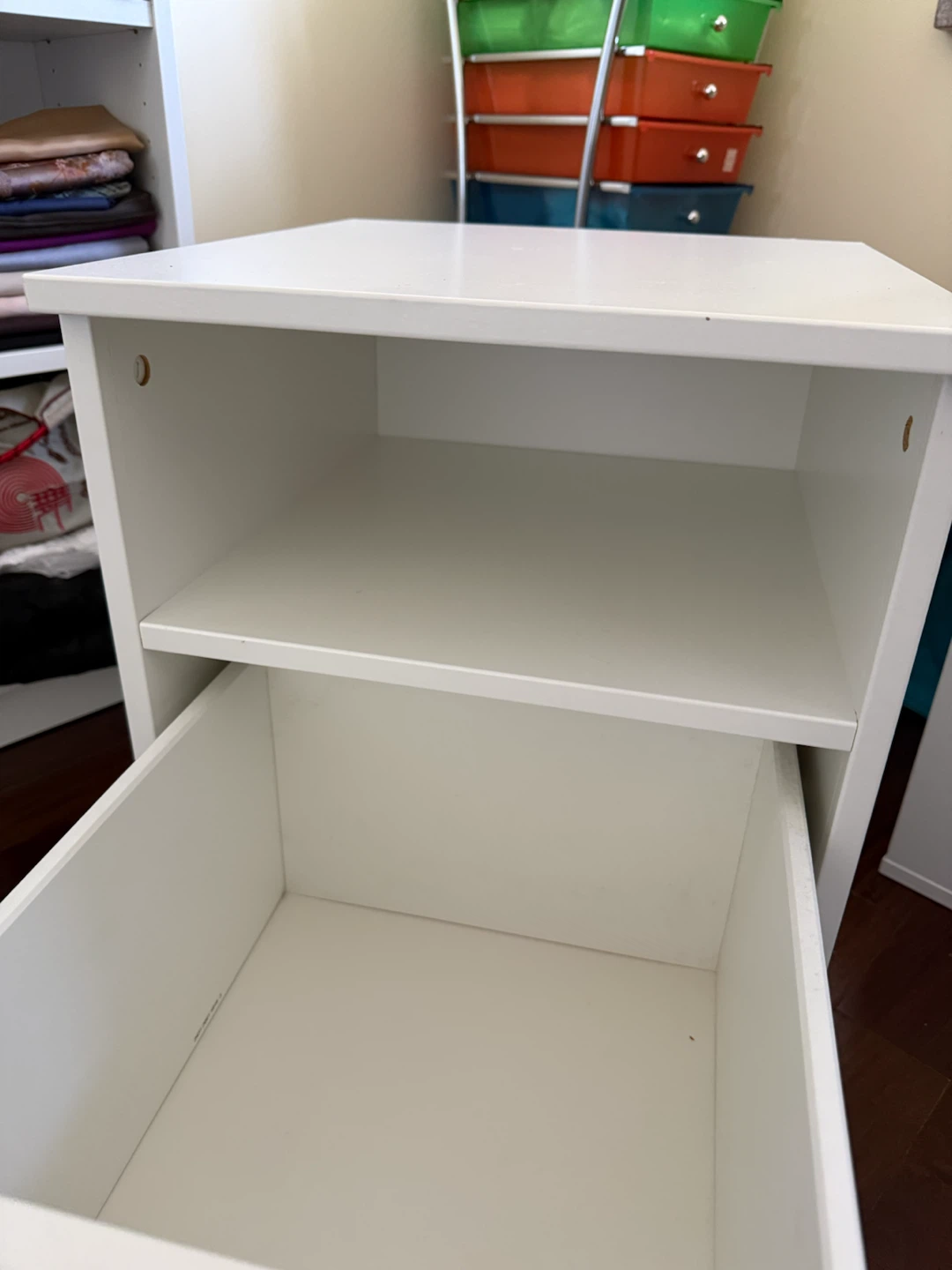 Ikea White Storage Cabinet with Drawer - photo 3