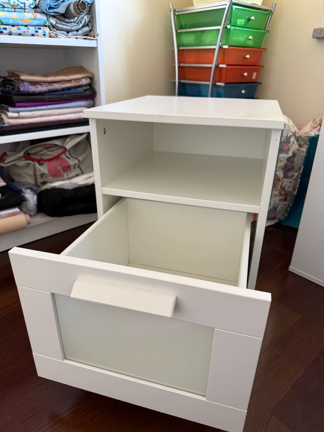 Ikea White Storage Cabinet with Drawer - photo 4