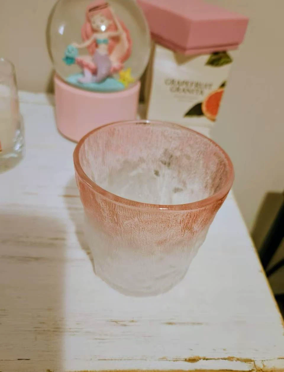 Pink Ombre Frosted Glass Tumbler - NEED TO SELL EVERYTHING - photo 3