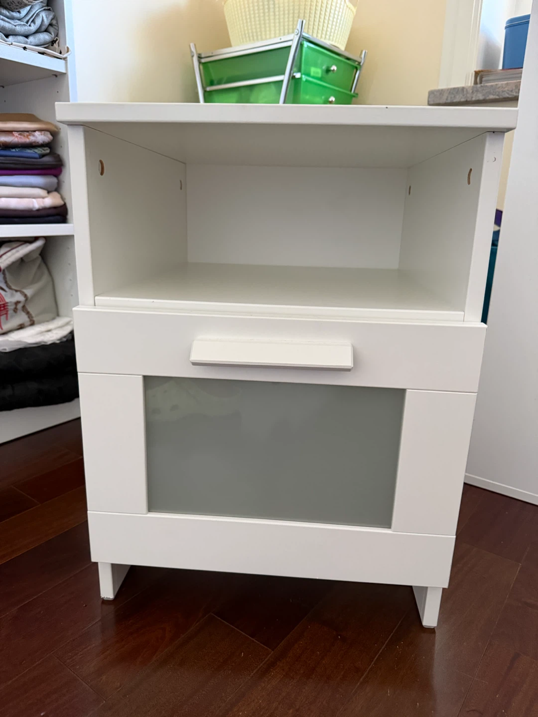 Ikea White Storage Cabinet with Drawer