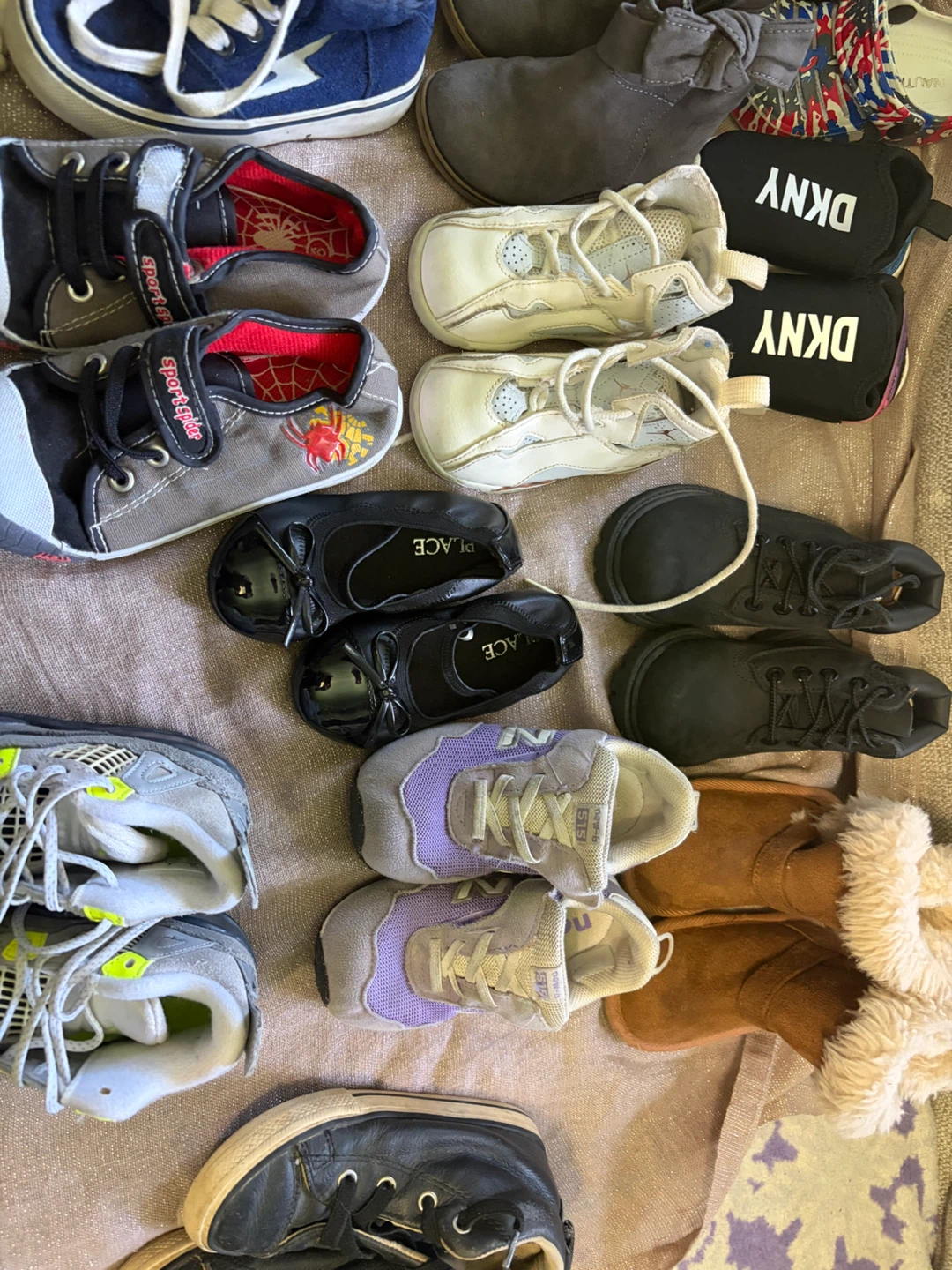 18 pair of shoes  for kids