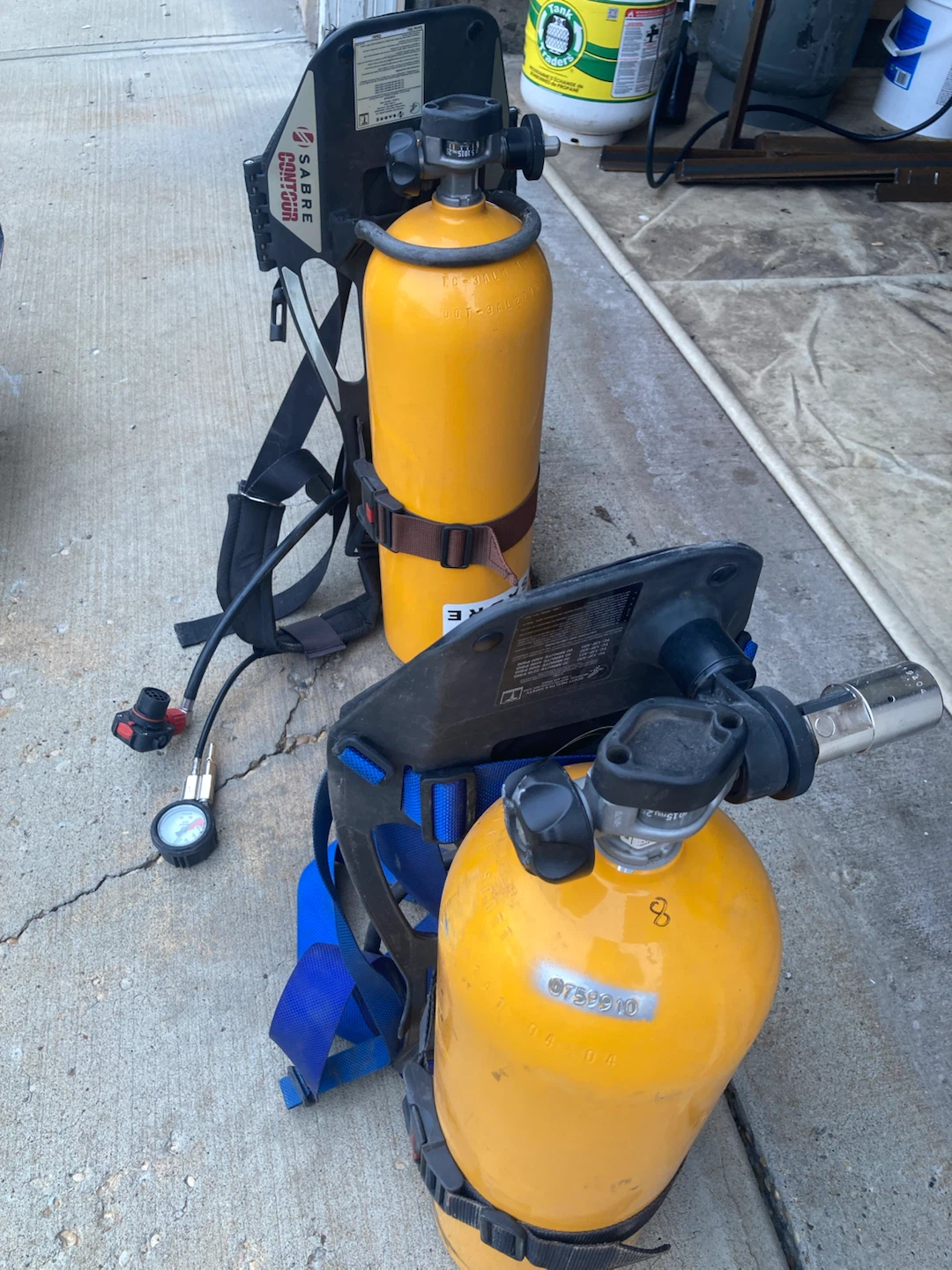 SABRE Self-Contained Breathing Apparatus (SCBA) - 2 units