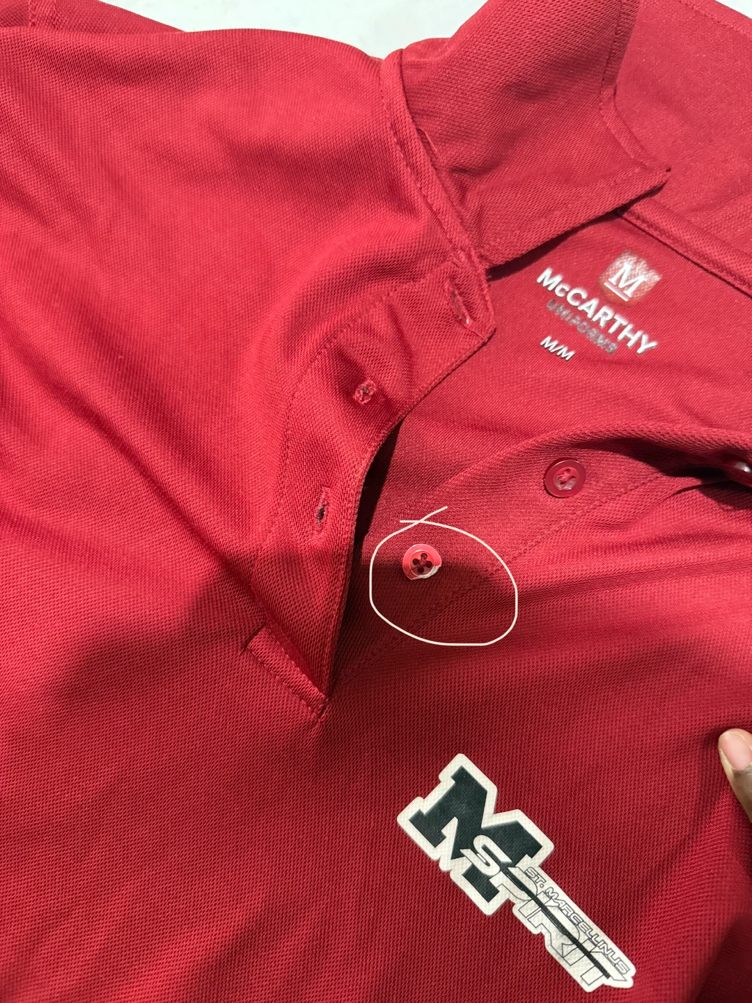 St Marcellinus Uniform McCarthy Red Polo Shirts Bundle - photo 3