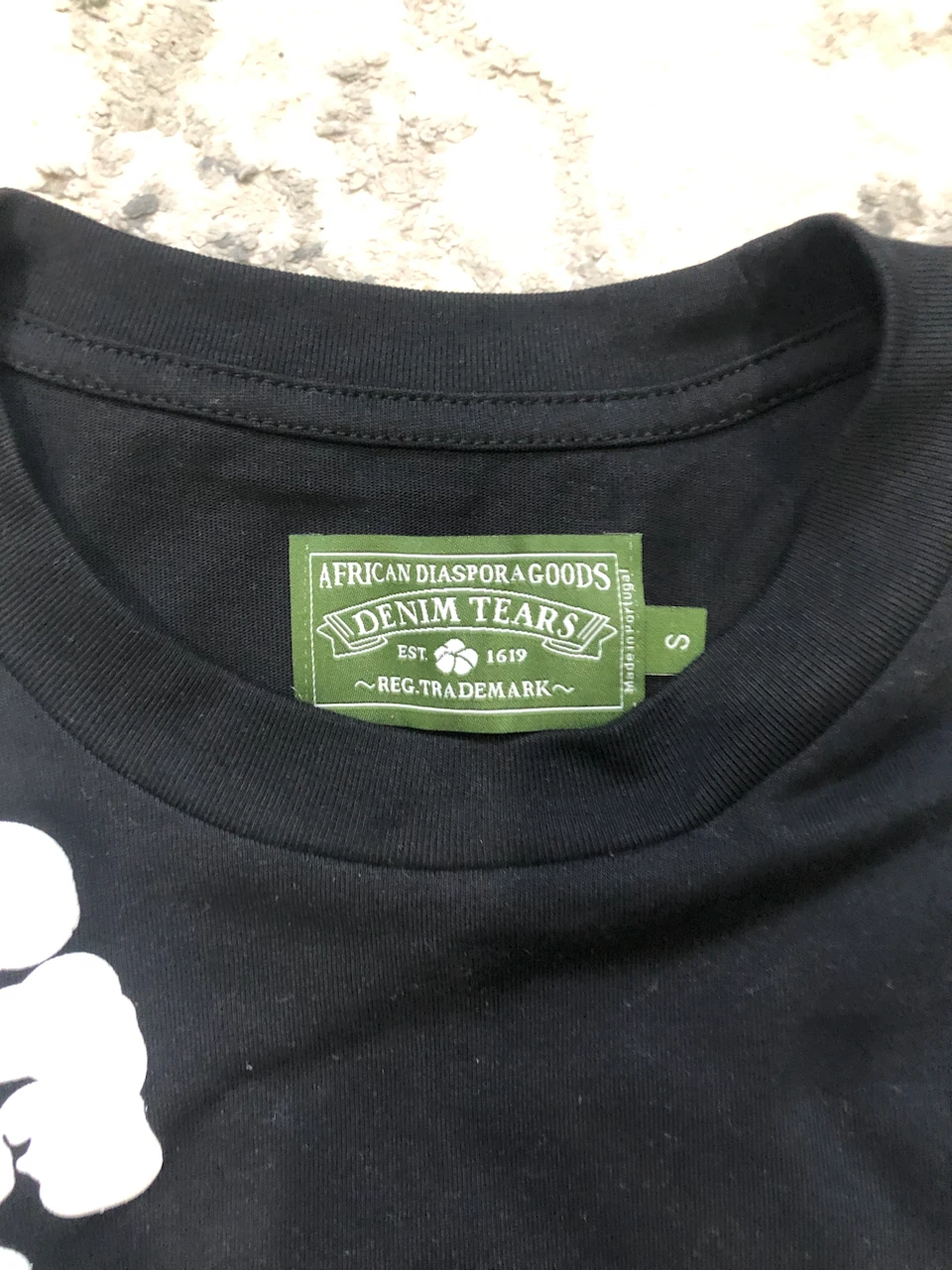 DENIM TEARS Black T-Shirt Size S - photo 3