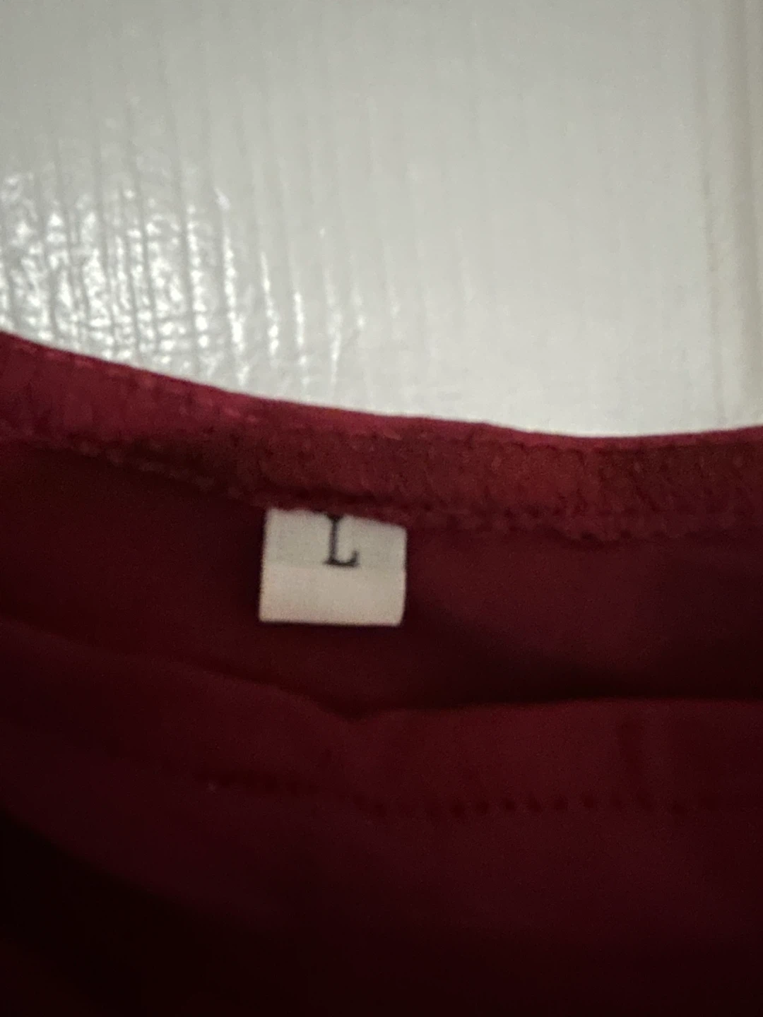 Maroon Dress with Floral Embellishments - photo 2