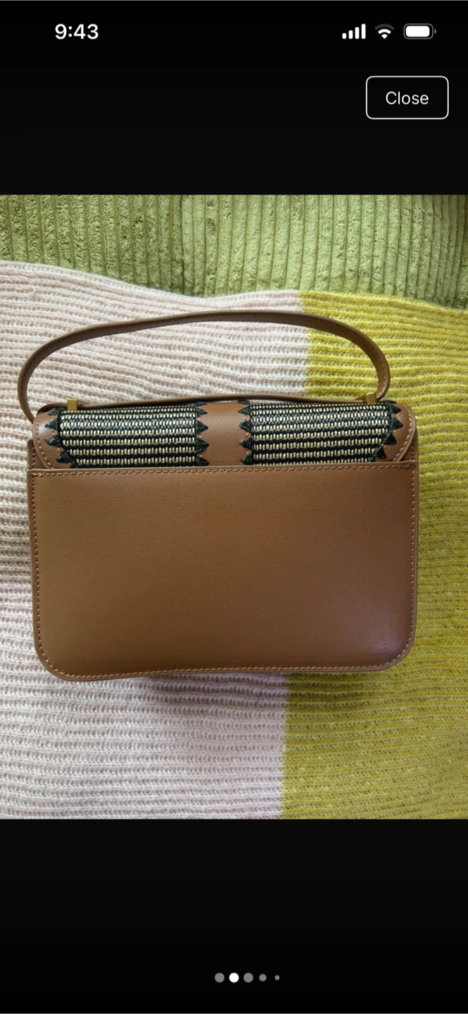 Ted Baker Brown Leather & Woven Crossbody Bag - photo 2