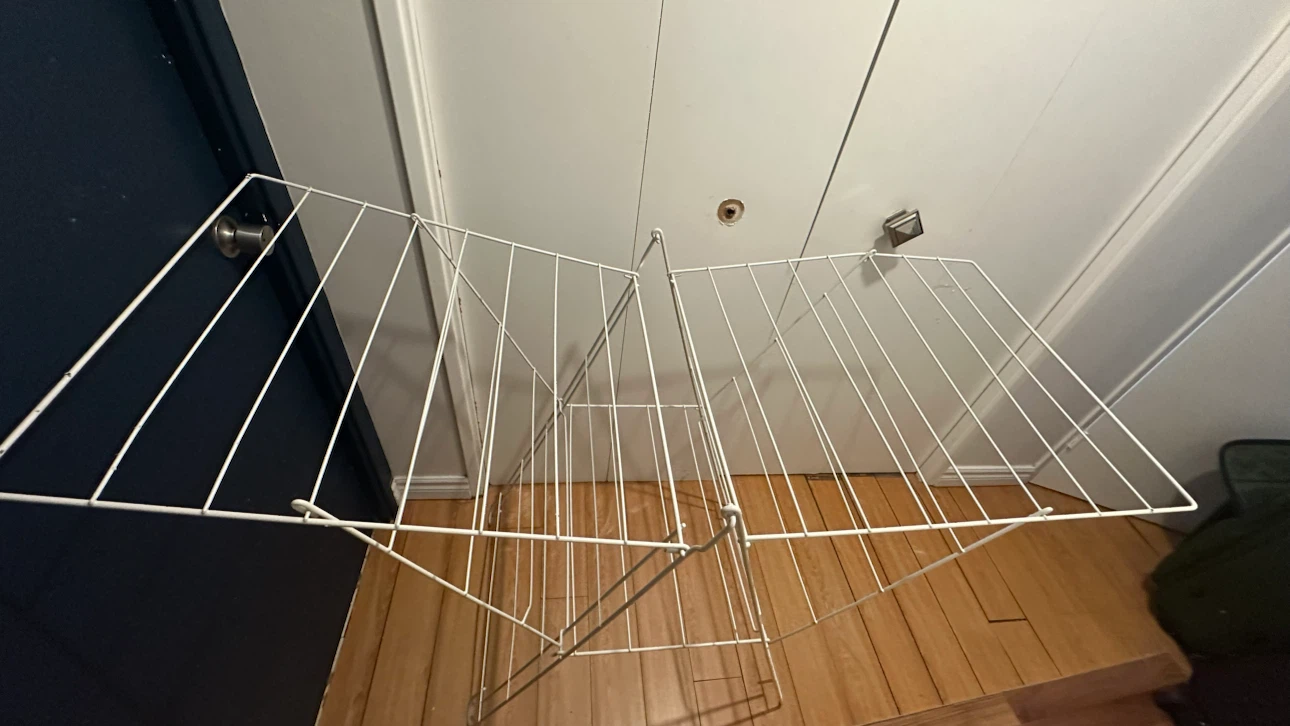 White Foldable Drying Rack - photo 2