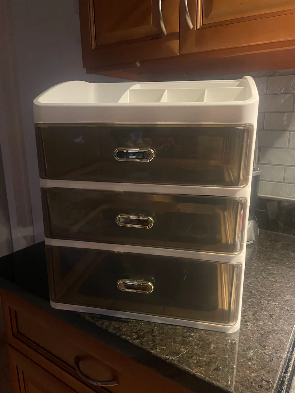 3-Drawer Organizer with Top Compartments