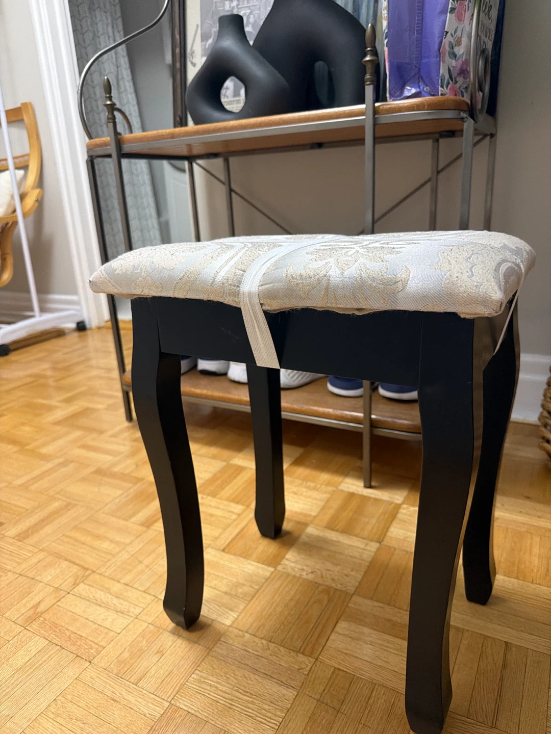 Vanity Stool with Padded Seat - photo 2