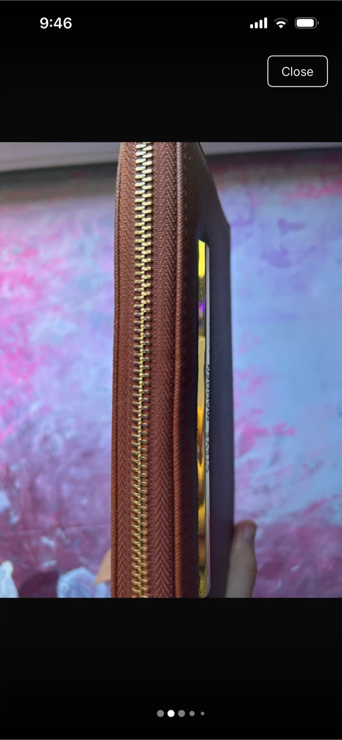 Steve Madden Brown Zip Around Wallet Wristlet - photo 2