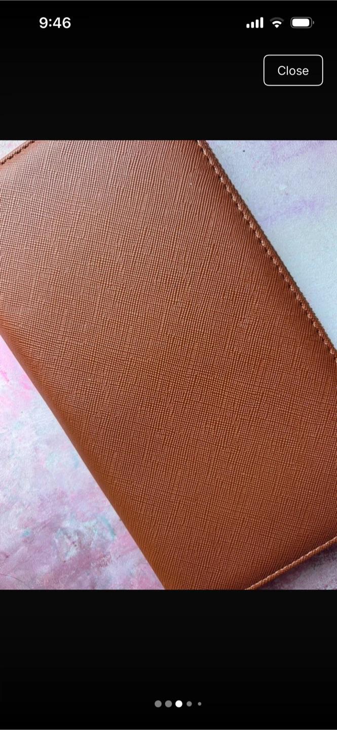 Steve Madden Brown Zip Around Wallet Wristlet - photo 5