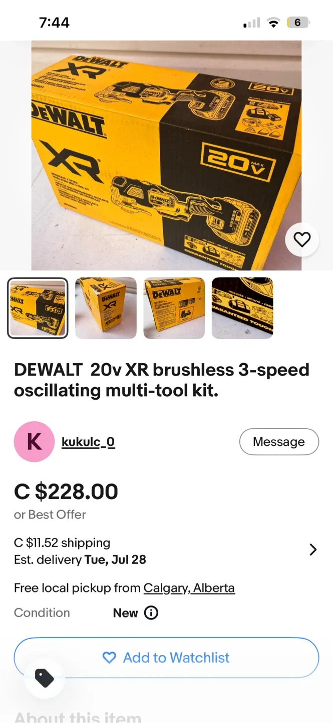 DEWALT 20V XR Brushless 3-Speed Oscillating Multi-Tool Kit