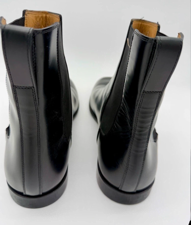 Salvatore Ferragamo Black Leather Chelsea Boots - photo 3