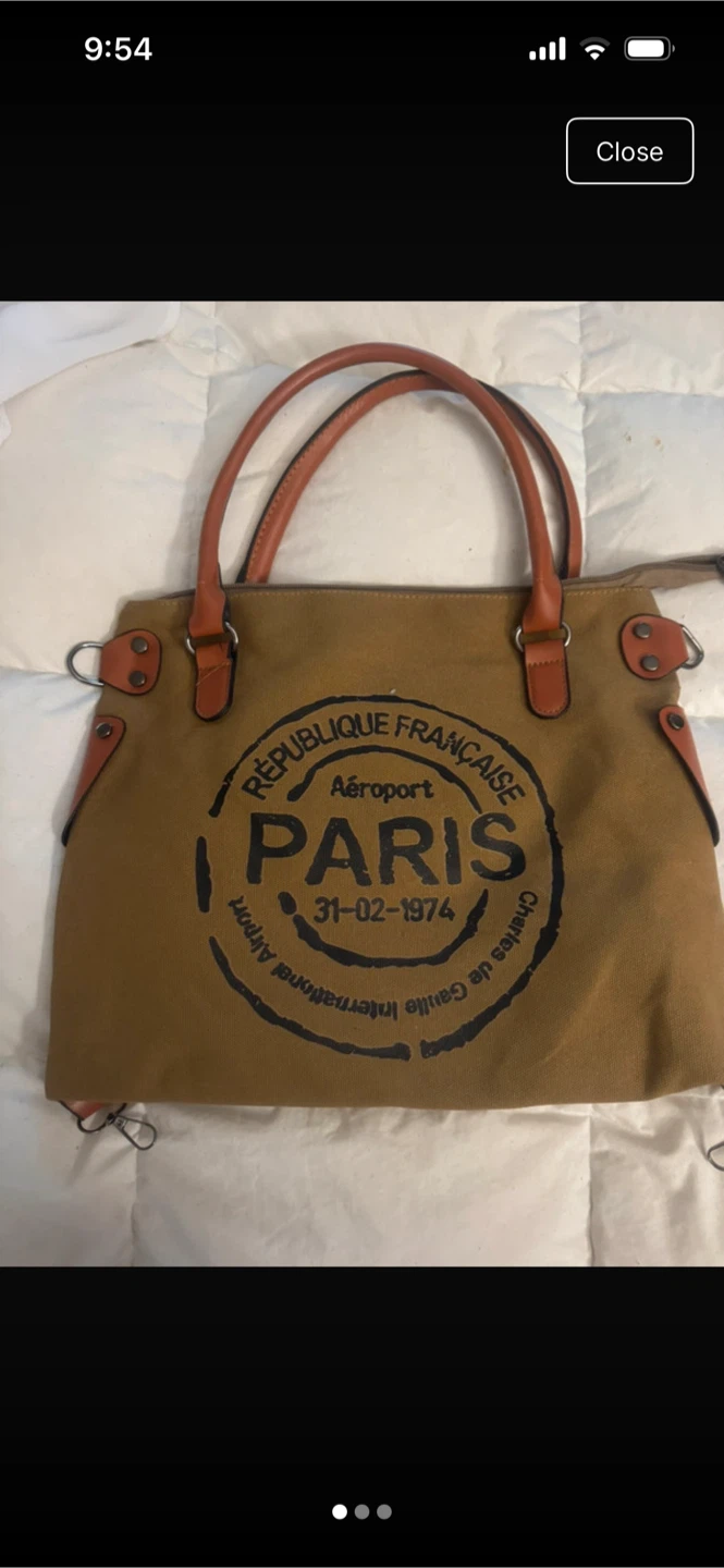 Paris Airport Canvas Tote Bag - photo 3
