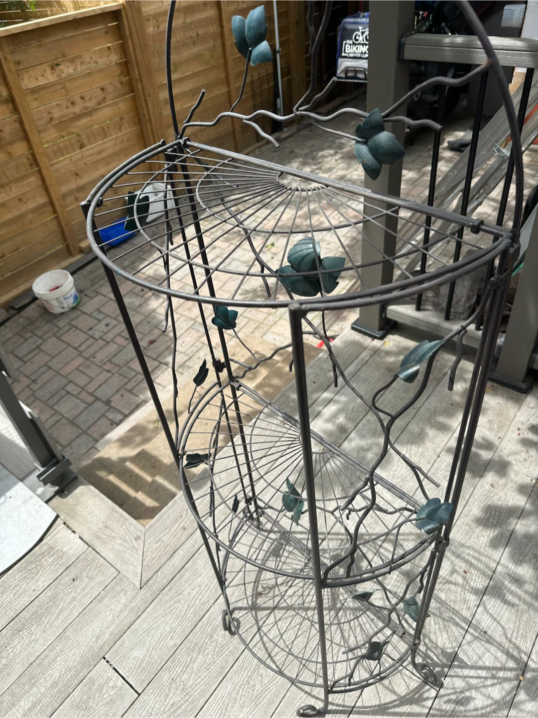 Beautiful decorative metal plant stand