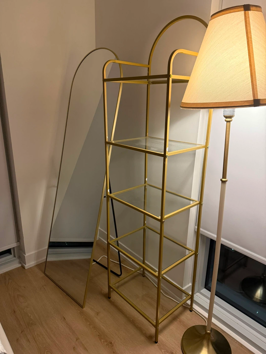 Gold Metal 4-Tier Shelf Unit - photo 2