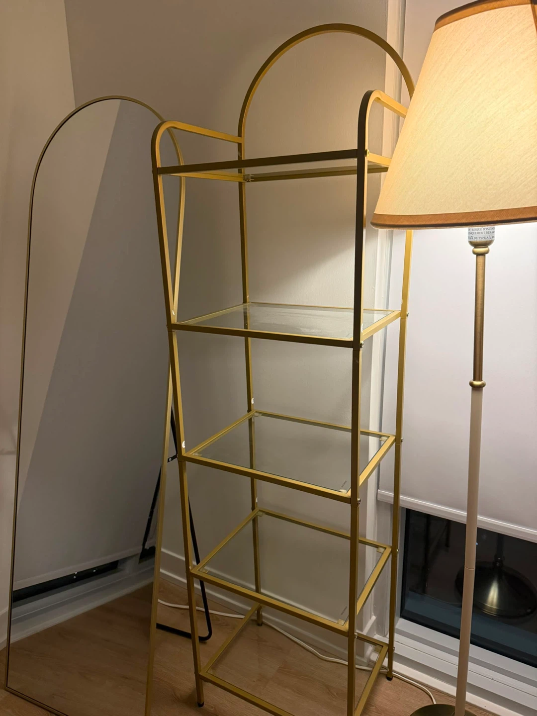 Gold Metal 4-Tier Shelf Unit - photo 3