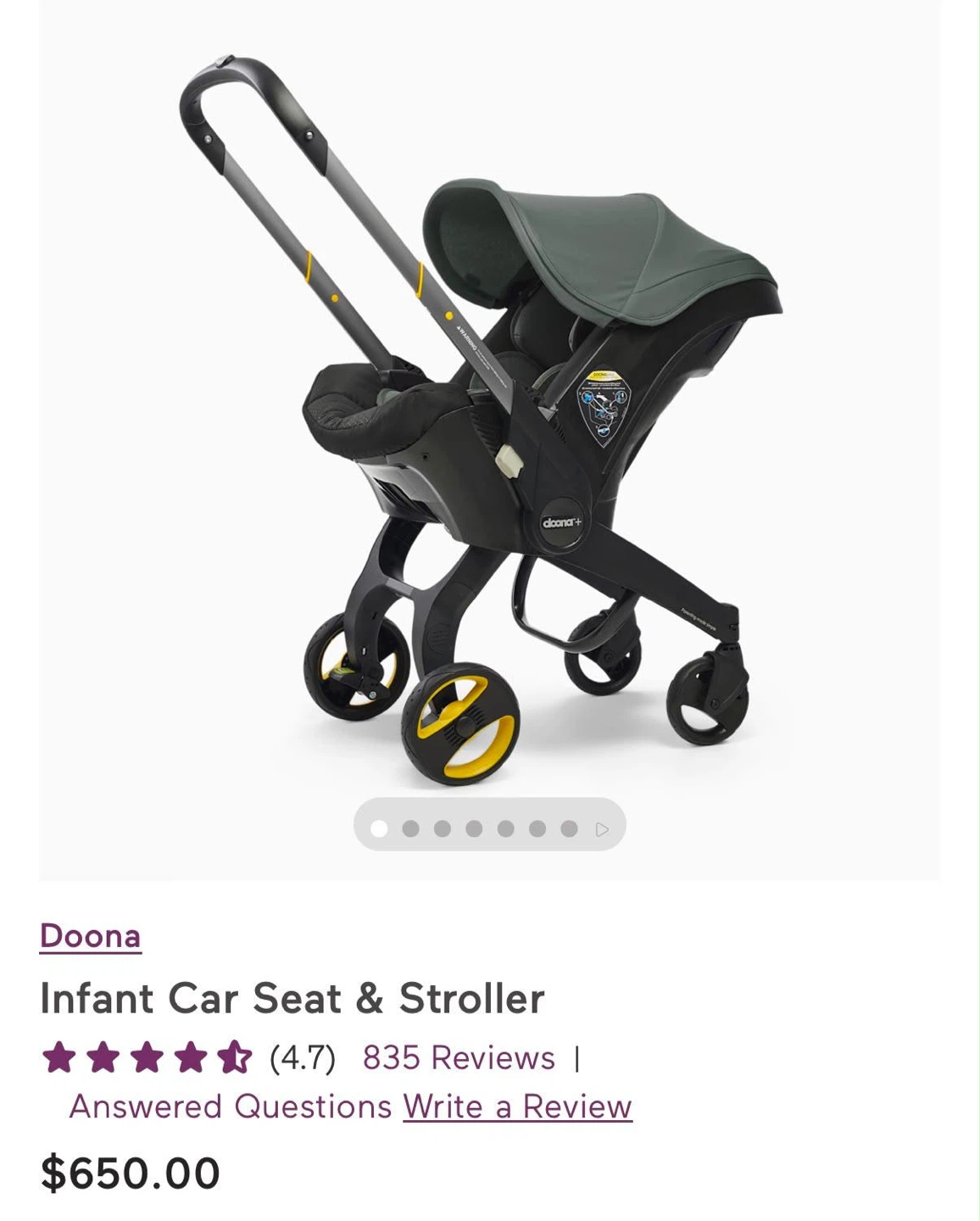 Doona Infant Car Seat & Stroller - photo 2