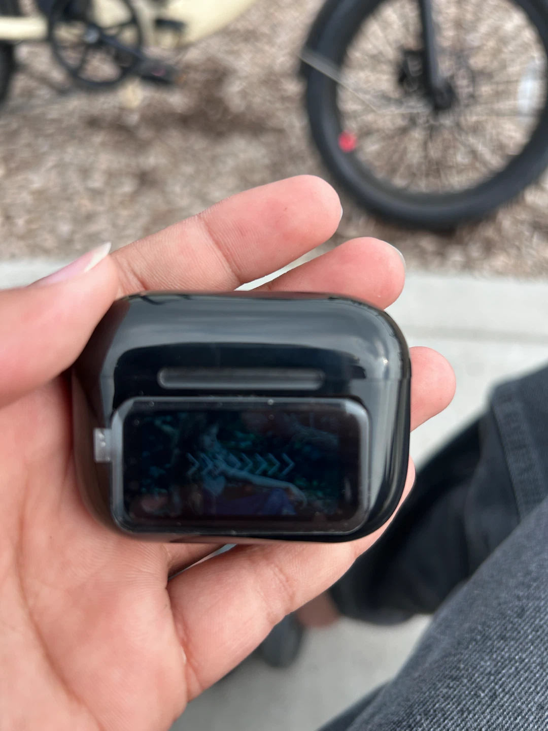 Black Wireless Earbuds with Charging Case - photo 2