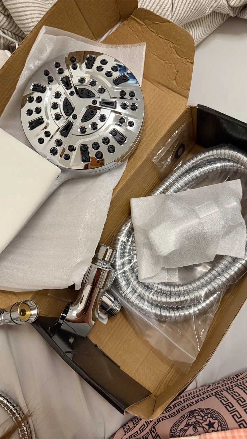 Chrome Multi-Function Shower Head Set - photo 2