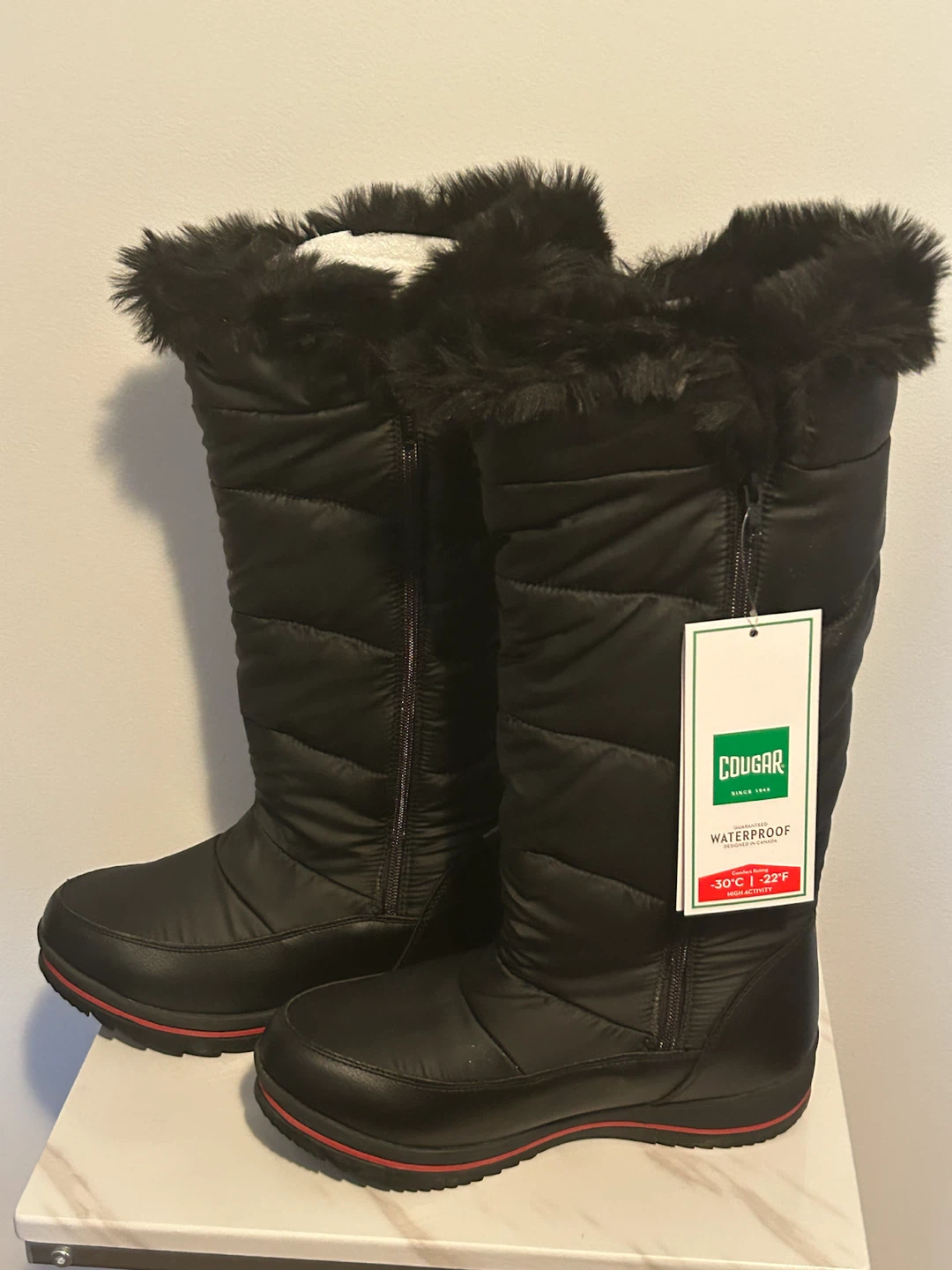 Cougar Women's Black Waterproof Winter Boots
