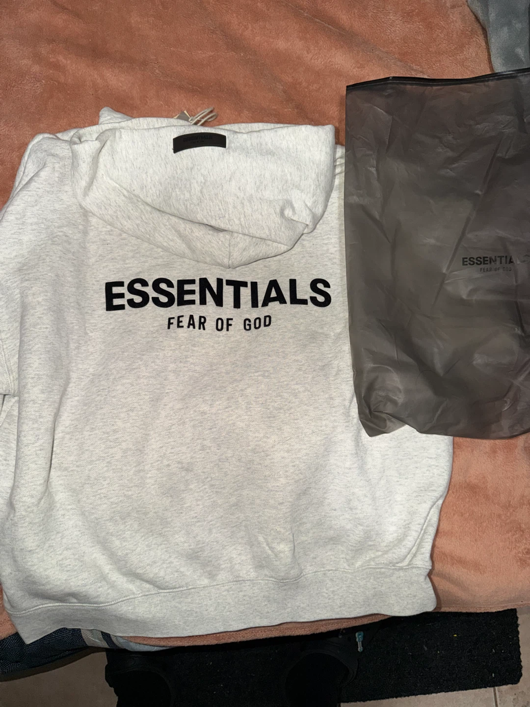 ESSENTIALS Fear of God Hoodie Light Grey Size L - photo 2