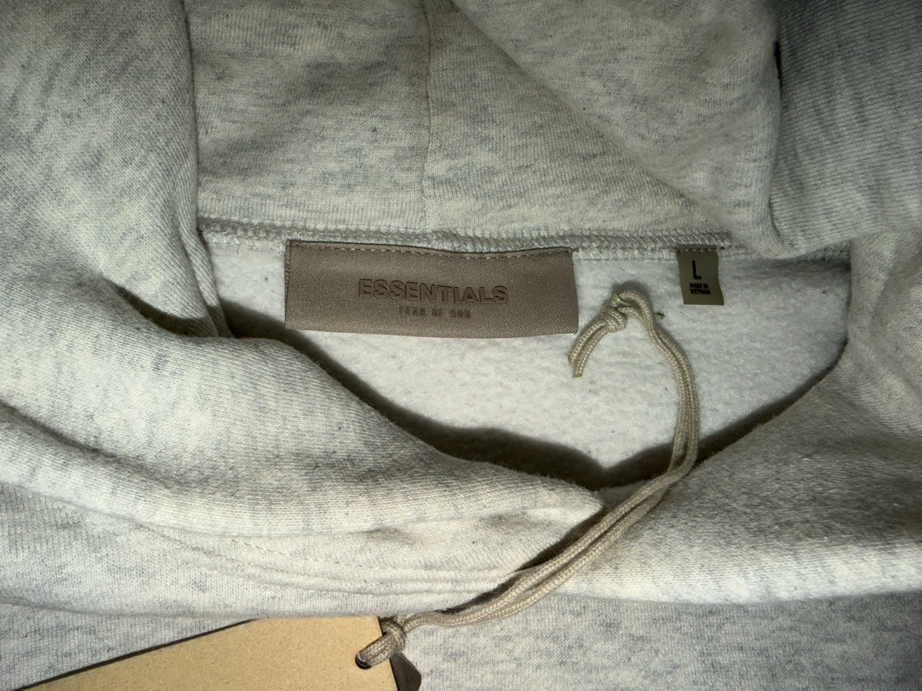 ESSENTIALS Fear of God Hoodie Light Grey Size L - photo 4