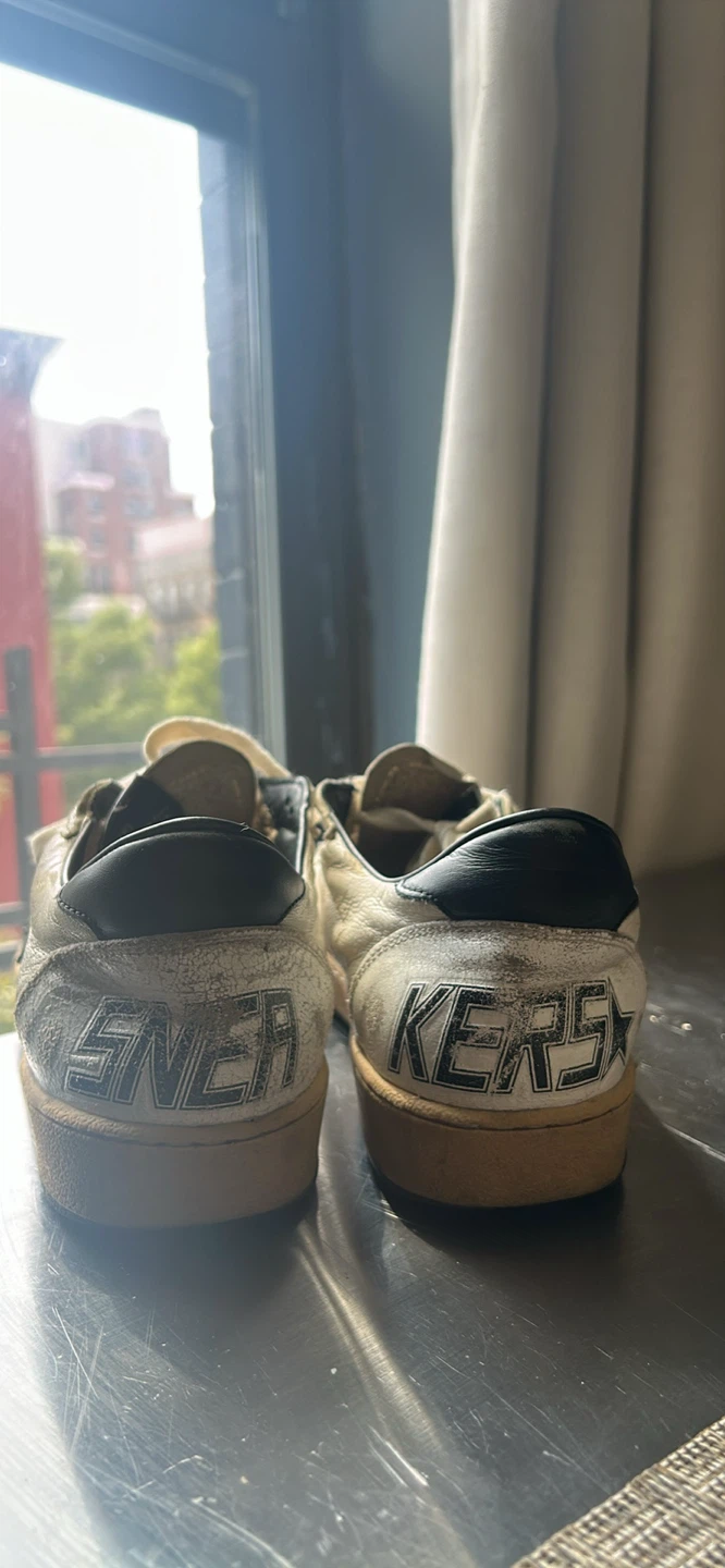 Golden Goose Superstar Sneakers White Black Star Size 8 - photo 3