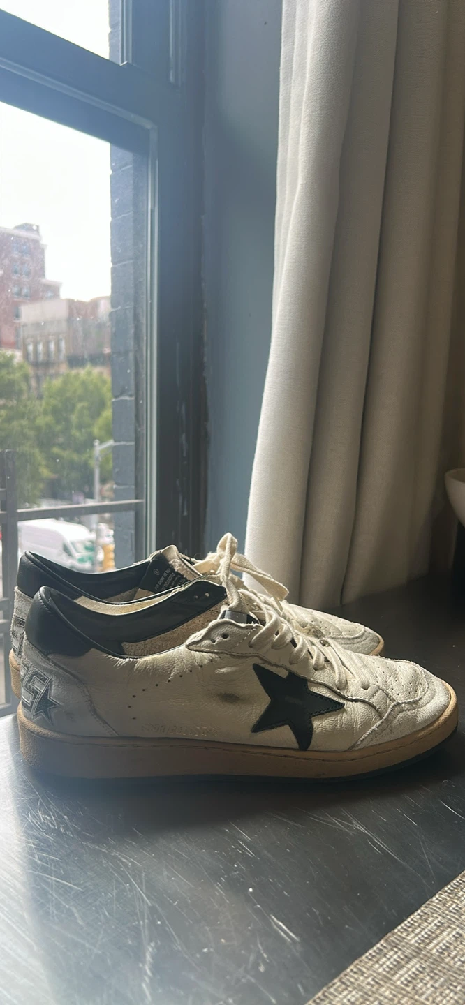 Golden Goose Superstar Sneakers White Black Star Size 8 - photo 4