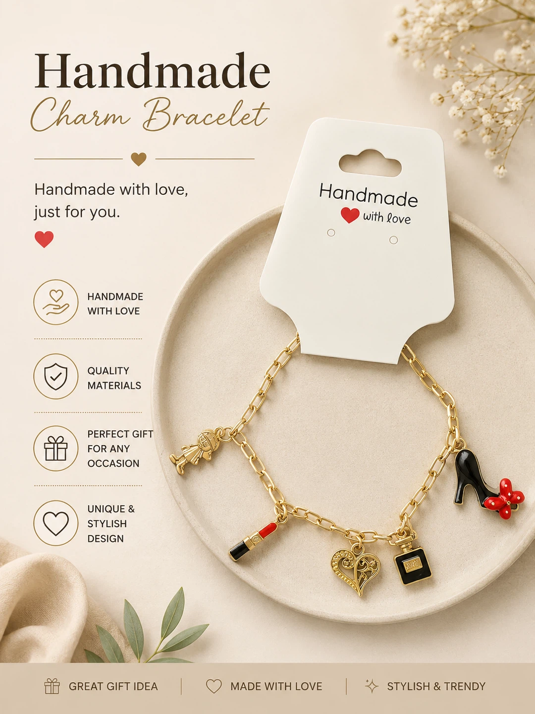 Handmade Charm Bracelet