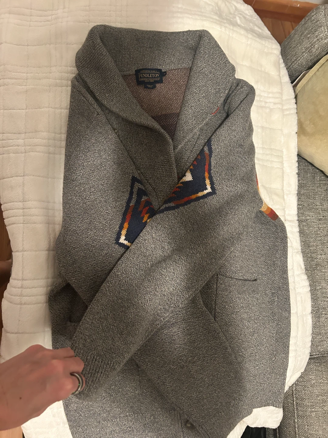 Pendleton Shawl Collar Cardigan - photo 3