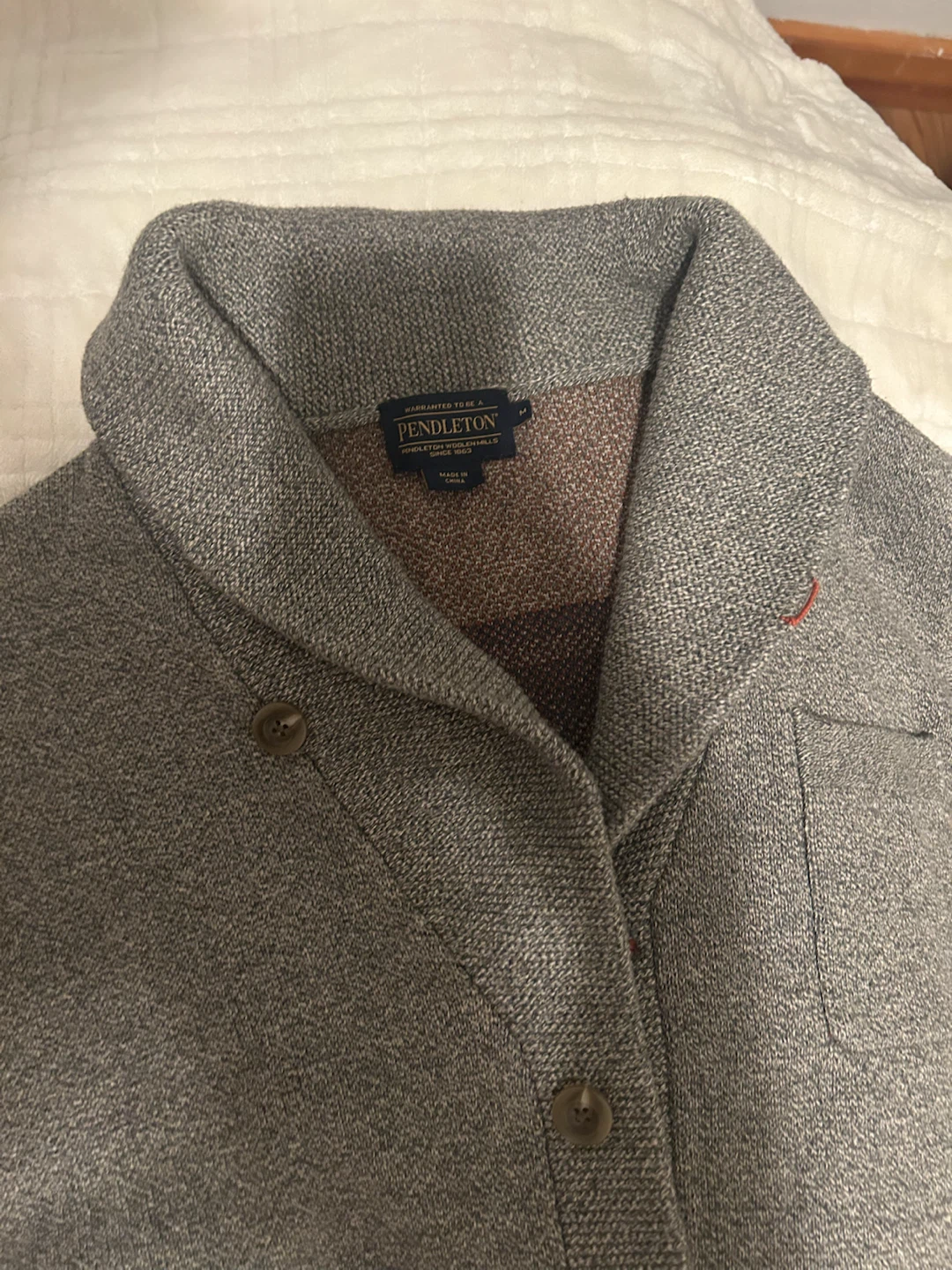 Pendleton Shawl Collar Cardigan - photo 4