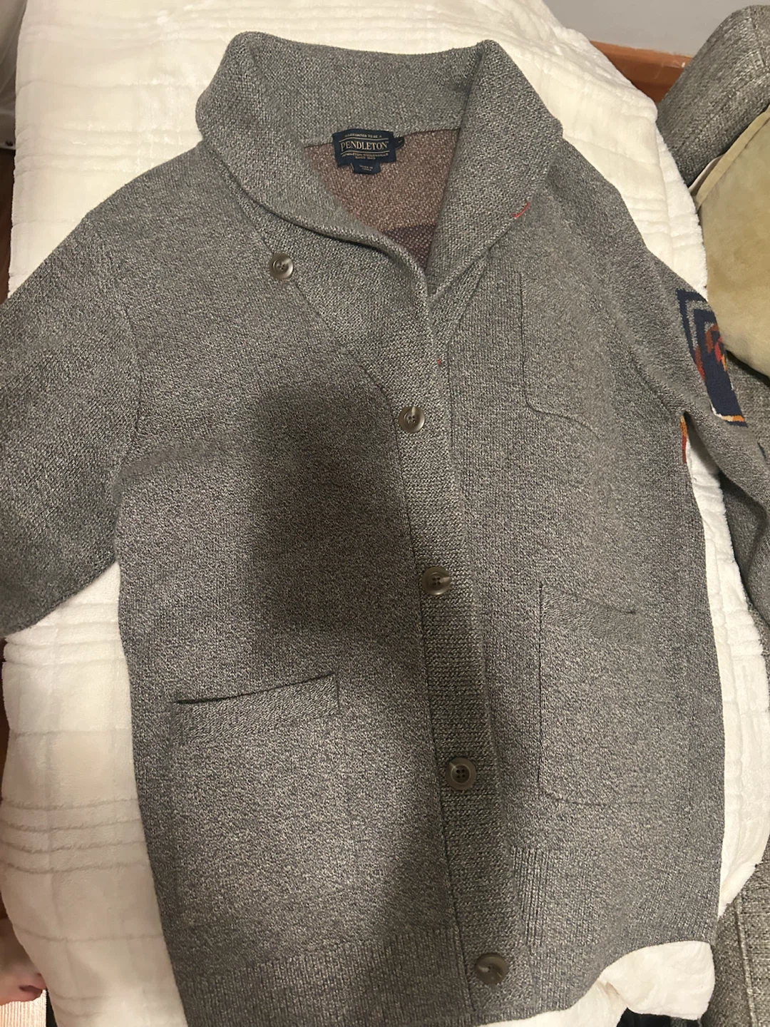Pendleton Shawl Collar Cardigan - photo 5