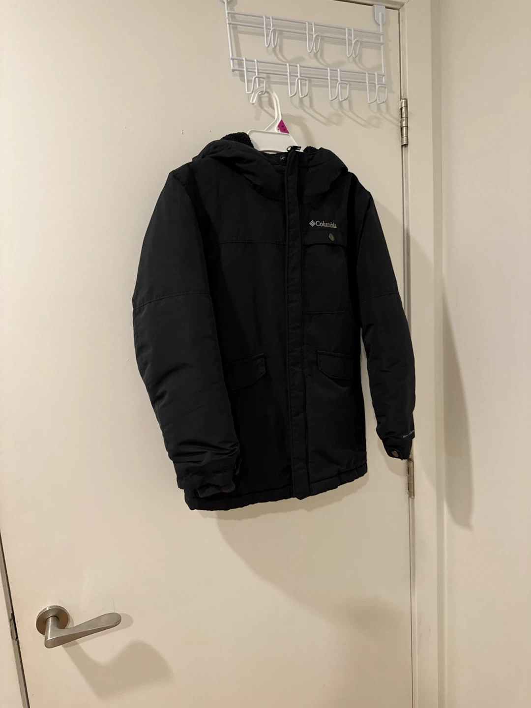 Columbia Black Winter Jacket 10-12 years
