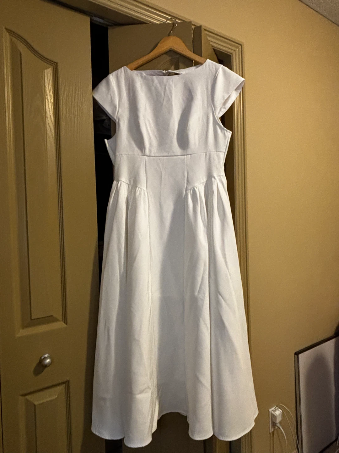 Cap Sleeve Midi Dress