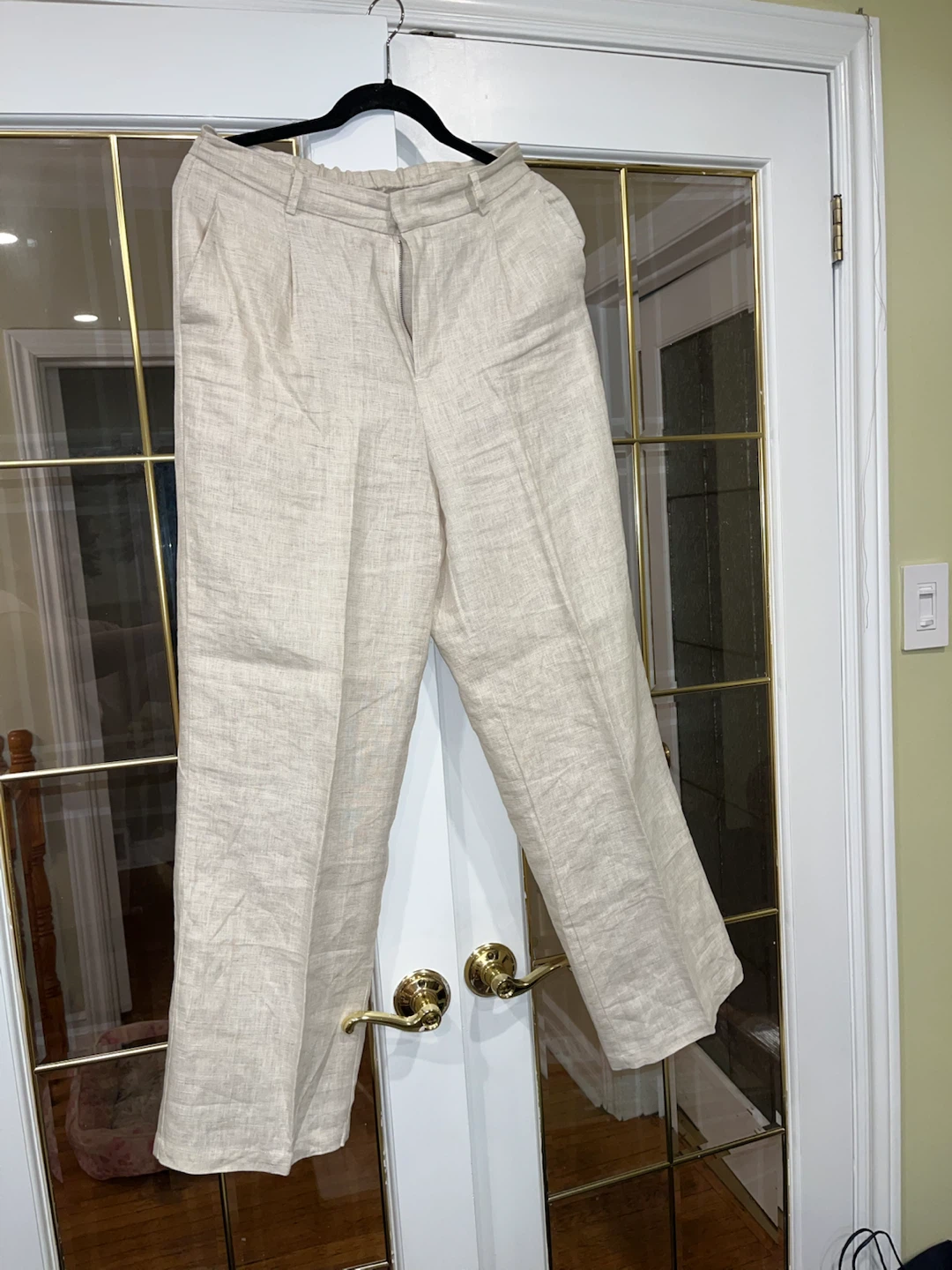 Beige Linen Blend Pants - photo 2