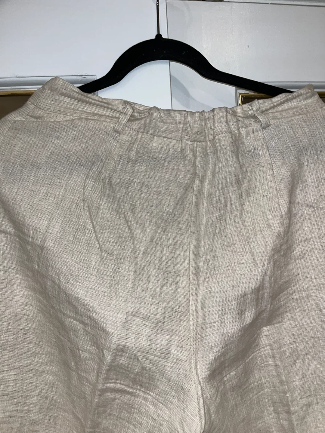 Beige Linen Blend Pants - photo 4