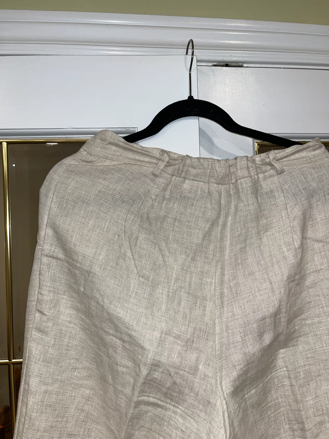 Beige Linen Blend Pants - photo 5