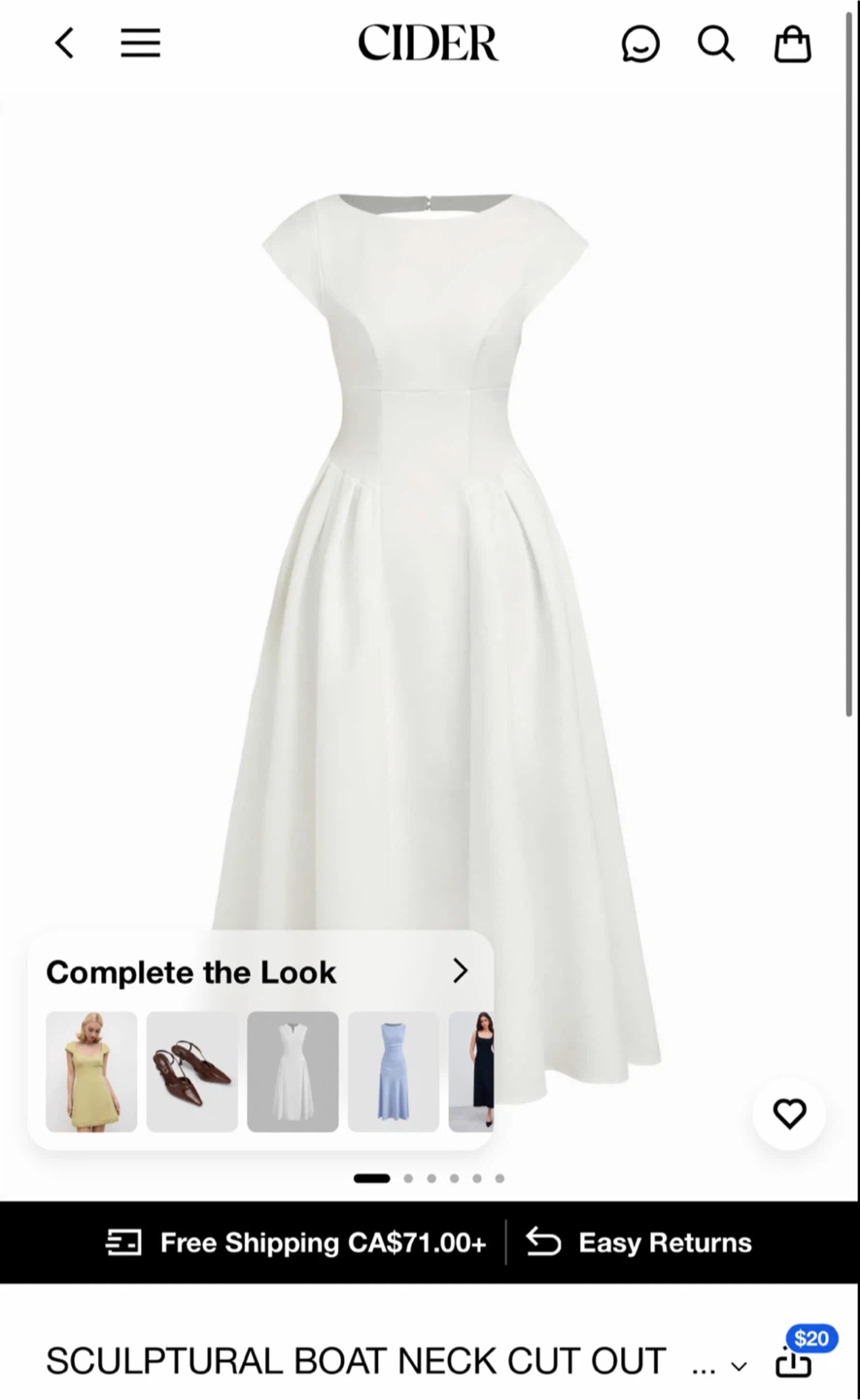 Cap Sleeve Midi Dress - photo 3