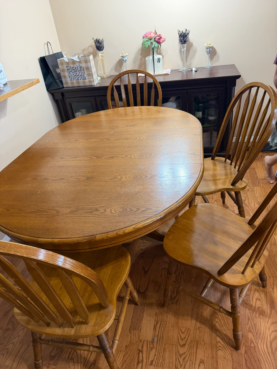 Wooden Dining Table with 4 Chairs - photo 3