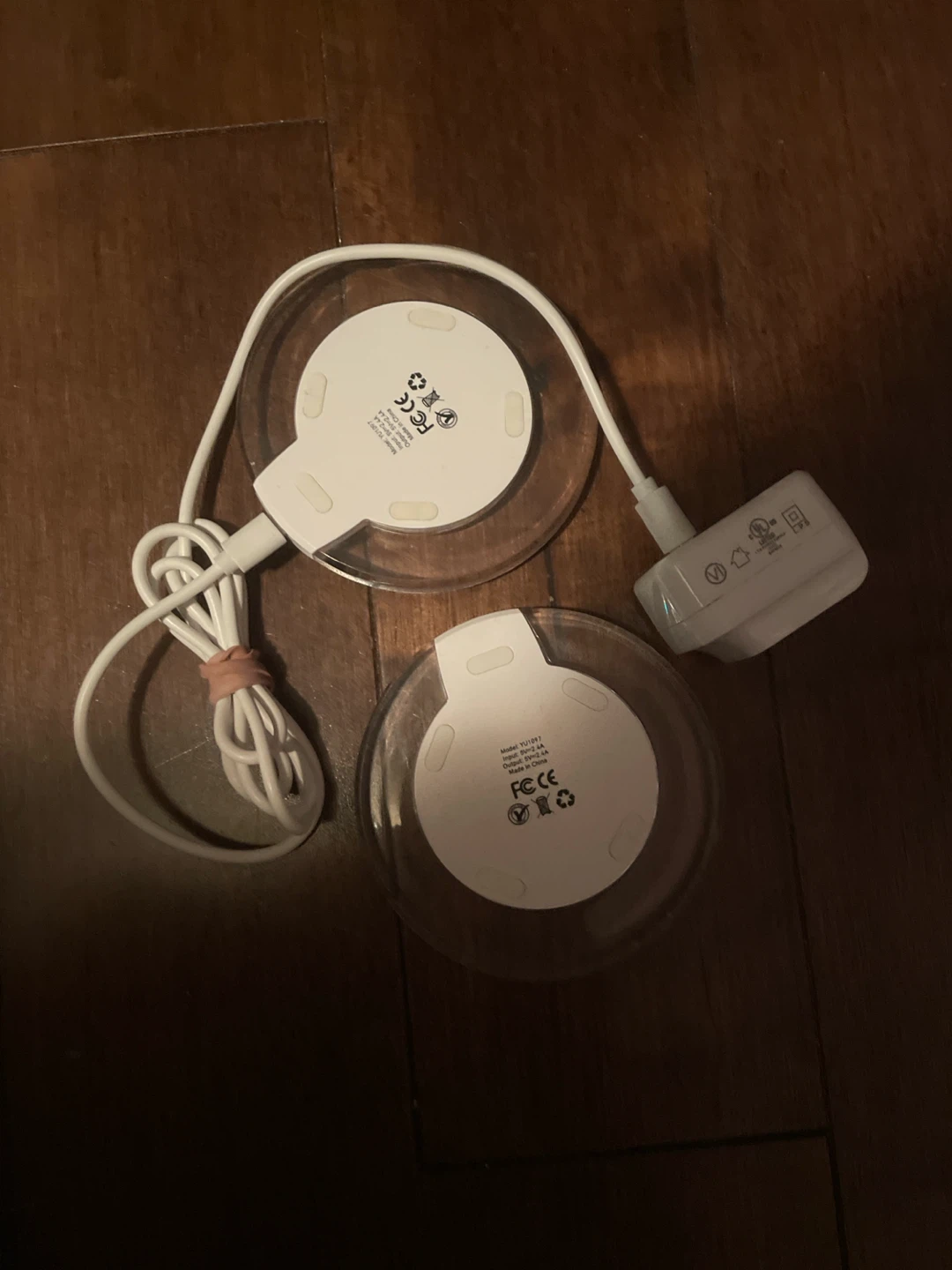Wireless Charging Pads (2-Pack) with Power Adapter