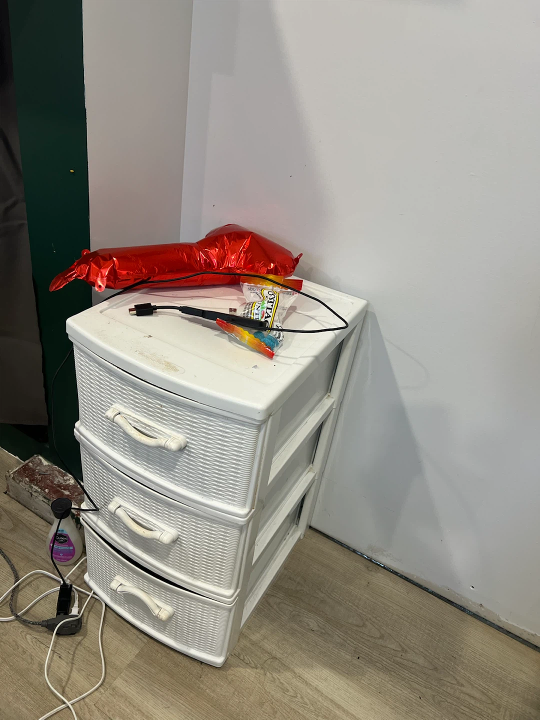 White 3-Drawer Plastic Storage Unit