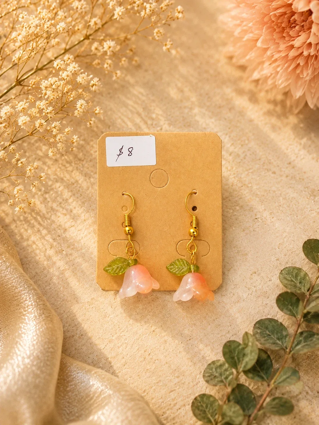 Cute Flower Dangle Earrings